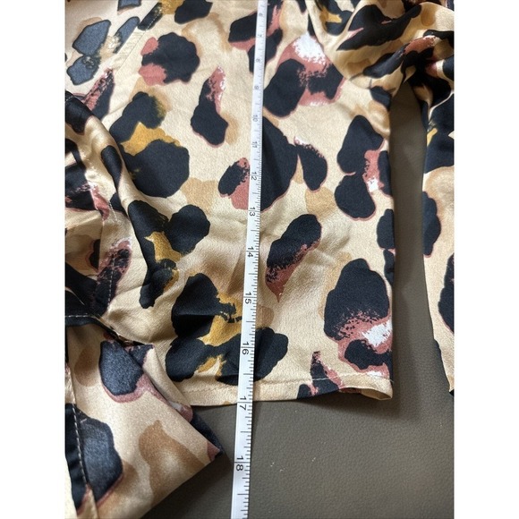 Nasty Gal Front Tie Leopard Print Crop Top Size‎ 4 - Picture 6 of 6